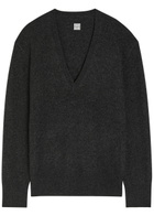 Toteme V-neck Cashmere Jumper Charcoal