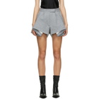 Haider Ackermann Grey Savoia Drape Shorts