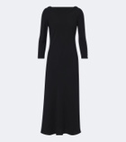 Prada Open-back crêpe midi dress