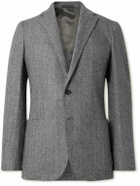 Kingsman - Herringbone Wool and Cashmere-Blend Blazer - Gray