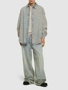 ACNE STUDIOS - Setar Monogram Cotton Denim Shirt