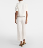 Etro Linen bootcut pants