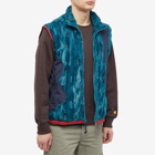 Brain Dead Men's Organic Paneled Fur Vest in Mallard