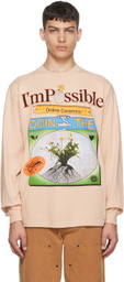 Online Ceramics Beige I'm Possible Long Sleeve T-Shirt