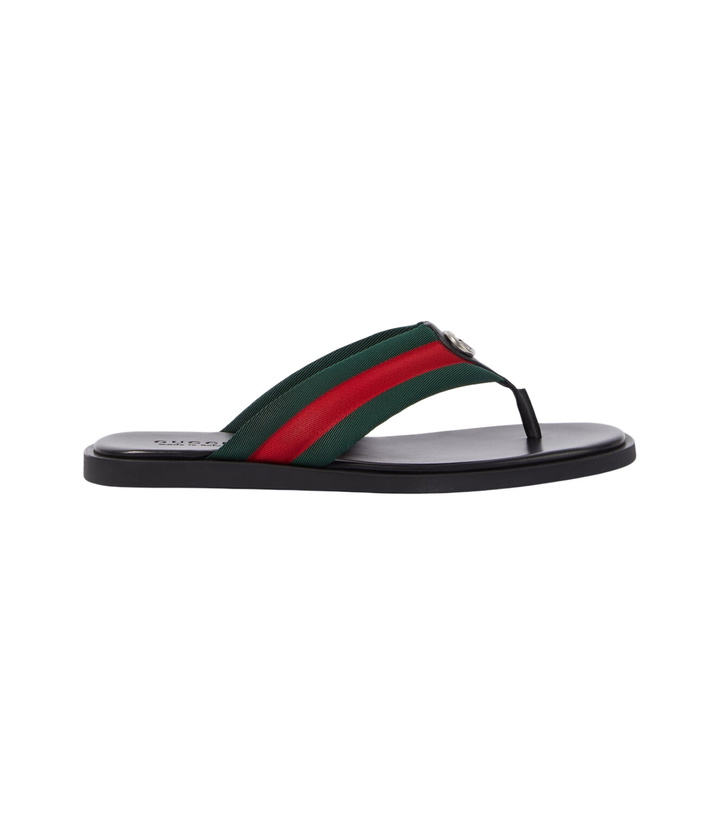 Photo: Gucci GG Web Stripe slides