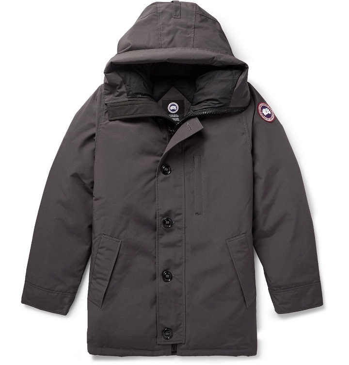 Photo: Canada Goose - Chateau Shell Hooded Down Parka - Gray