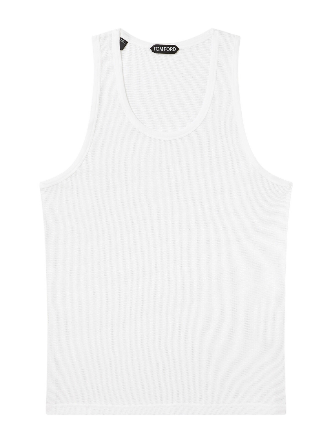 TOM FORD White Ribbed Tank Top TOM FORD