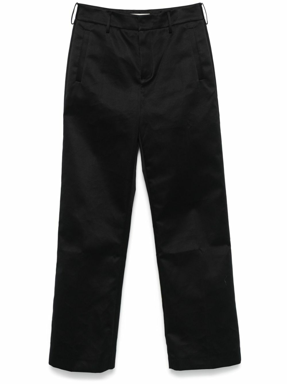 ENTIRE STUDIOS Black Straight-Leg Trousers