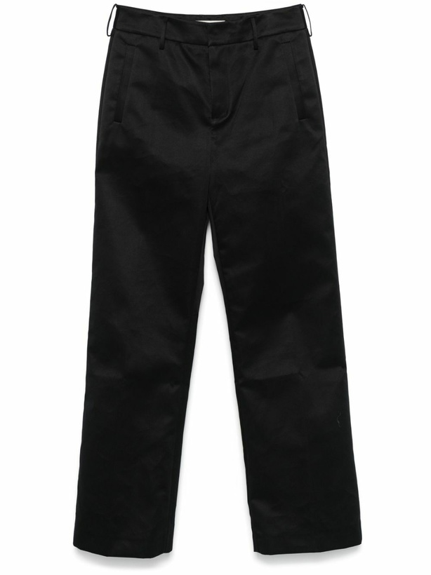Photo: ENTIRE STUDIOS Black Straight-Leg Trousers