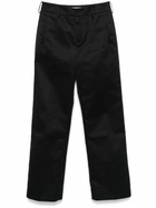 ENTIRE STUDIOS Black Straight-Leg Trousers