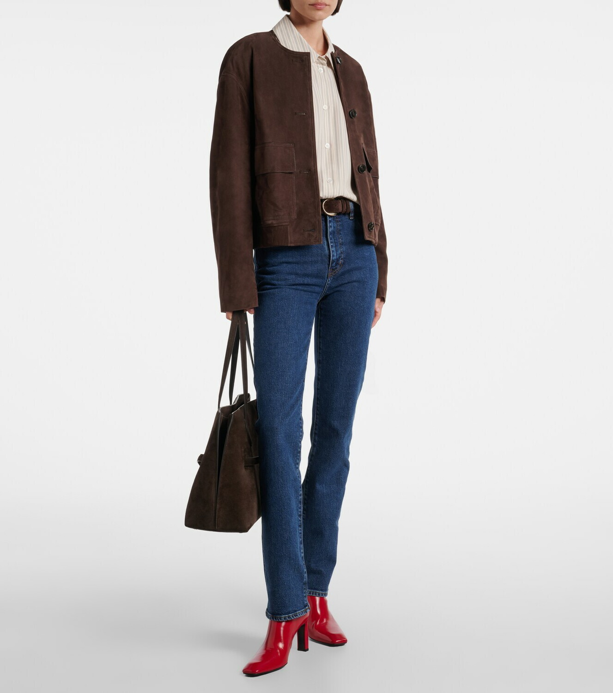 Frame Ruler high-rise slim jeans Frame Denim