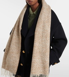 Loewe Anagram wool and cashmere scarf