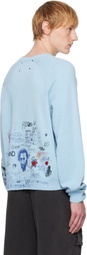 PALY Blue 'Booze Crooze' Knit Sweater
