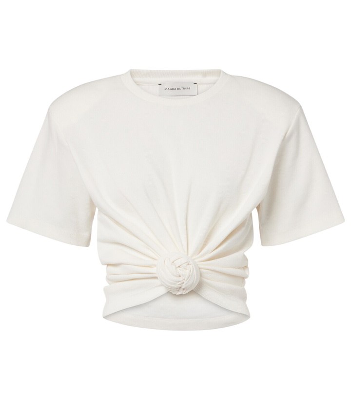 Photo: Magda Butrym Cropped cotton-blend T-shirt