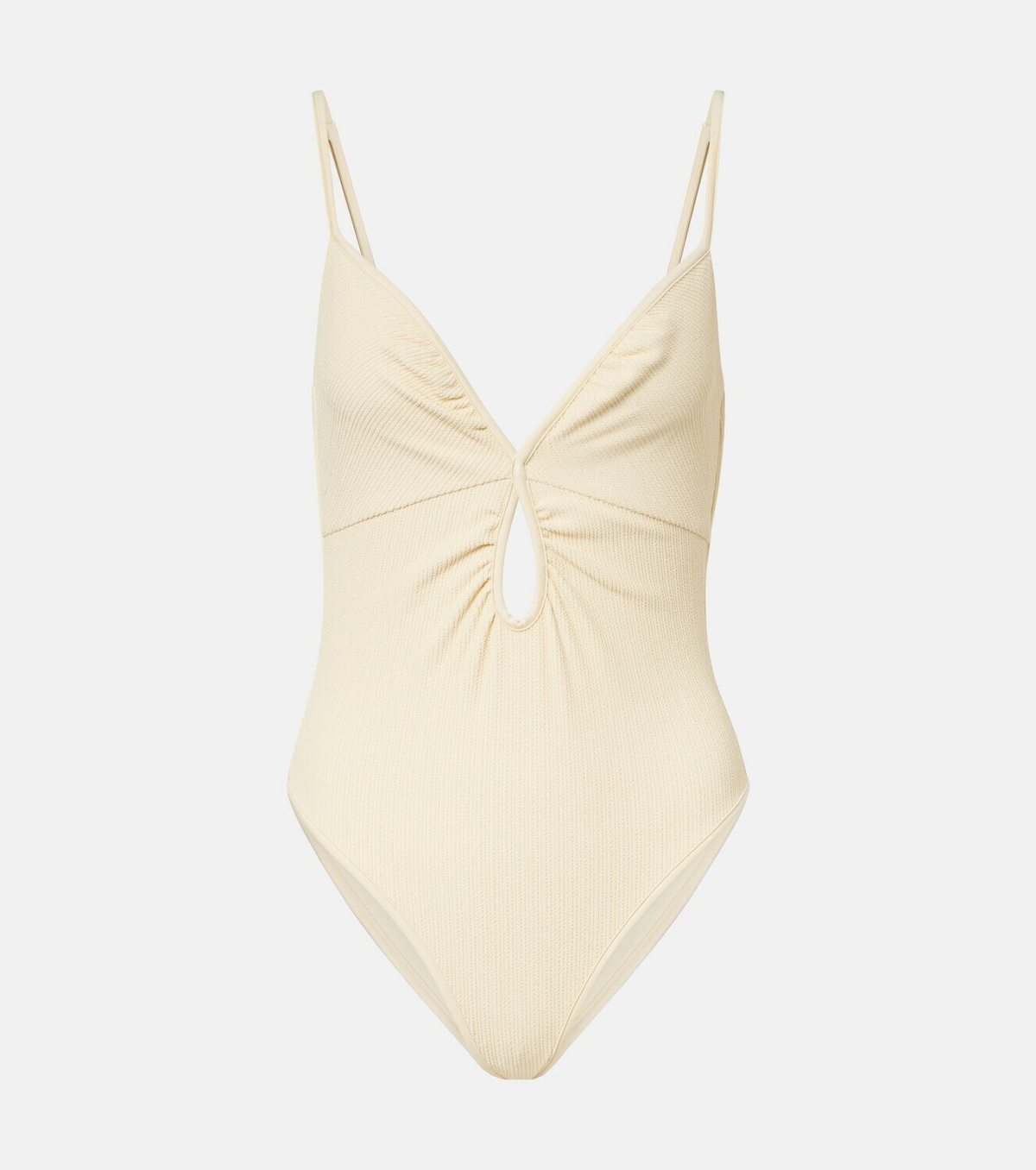 Johanna Ortiz Cutout gathered swimsuit