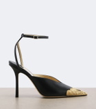 Jimmy Choo Faiz leather slingback pumps