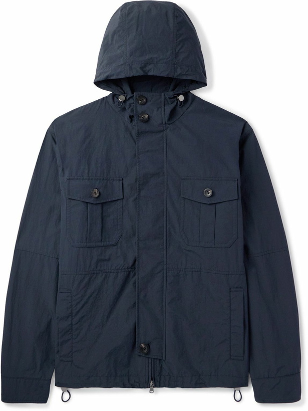 Photo: Incotex - Montedoro Shell Jacket - Blue