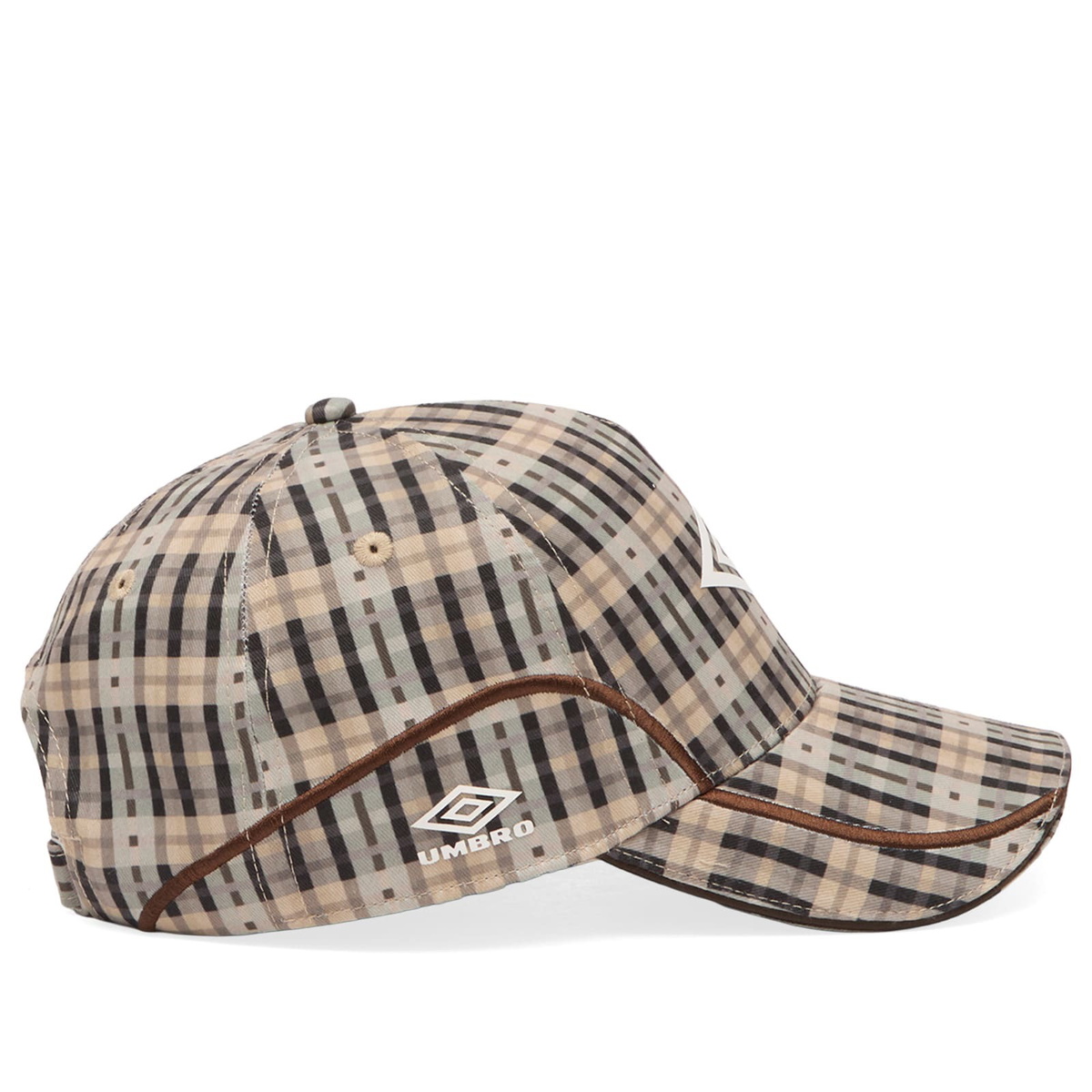 Umbro Men's Checked Cap in Beige Check 