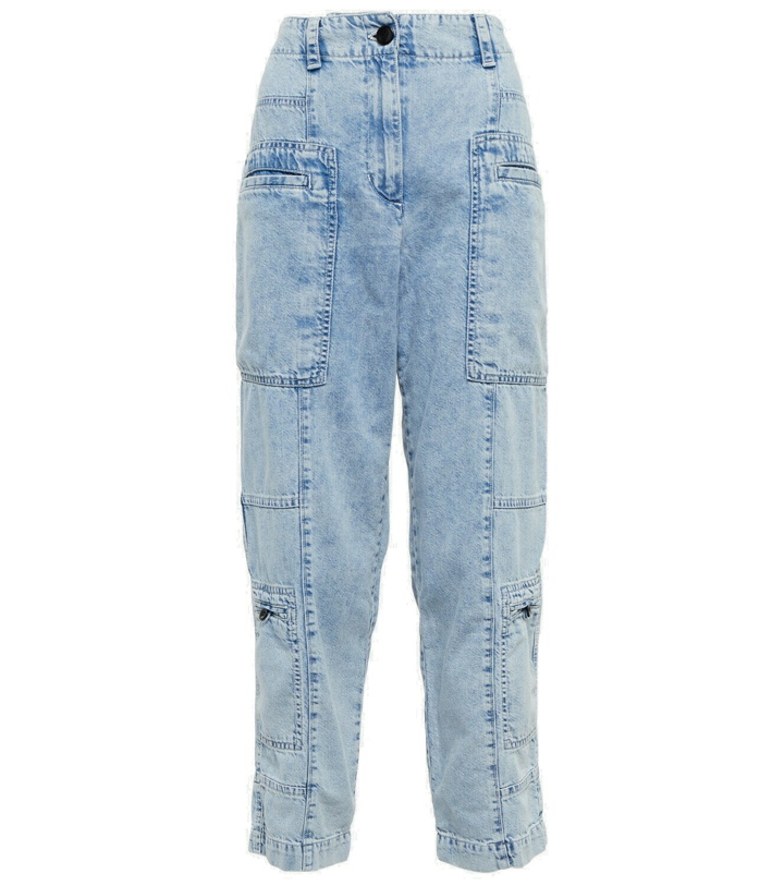 Photo: Proenza Schouler - Chambray high-rise cargo jeans