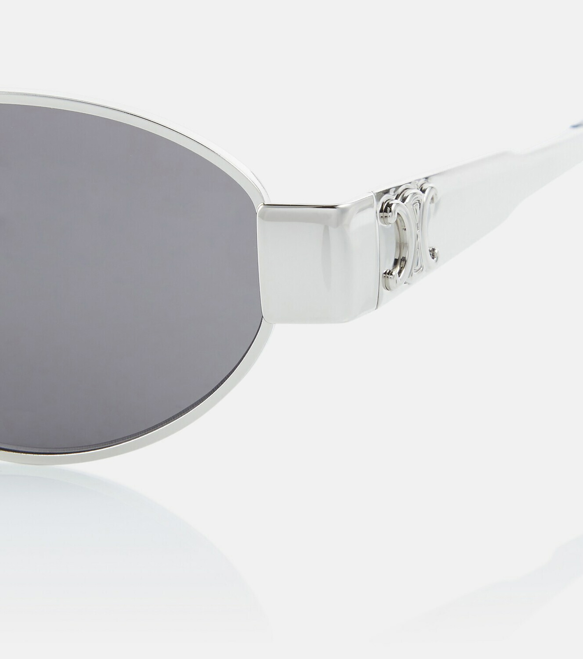 Celine Eyewear Triomphe oval metal sunglasses Celine