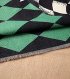 Fornasetti Argyle wool blanket
