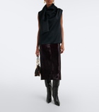 Simkhai Tobiana calf hair pencil skirt