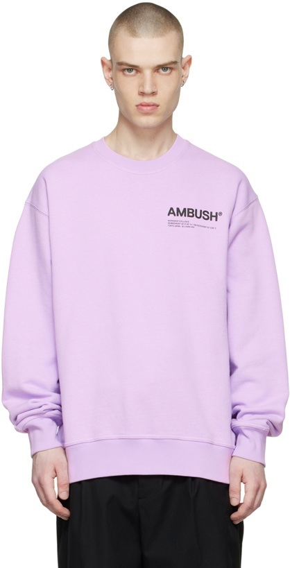 Photo: AMBUSH Purple Cotton Sweatshirt