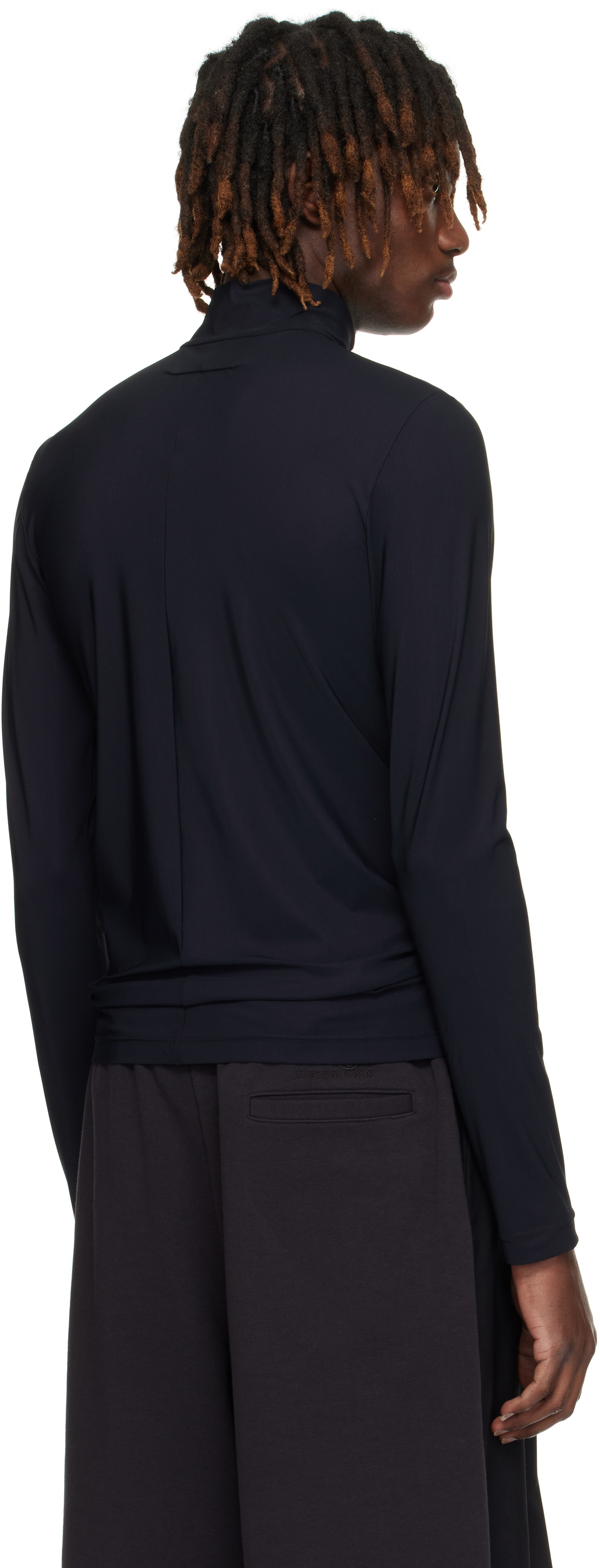 MM6 Maison Margiela Black Zip Top