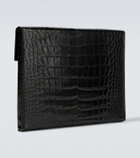 Tom Ford Croc-effect leather briefcase