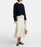 Bottega Veneta Lucy embellished leather Mary Jane flats