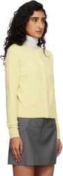 Dunst Yellow Essential Crewneck Knit Cardigan