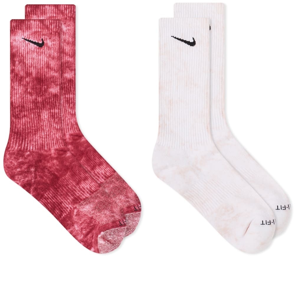 Photo: Nike Tie-Dye Sock - 2 Pack in Multi