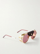 Jacques Marie Mage - Glacier Rocky Round Frame Sunglasses