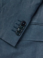 Zegna - Wool and Linen-Blend Suit Jacket - Blue