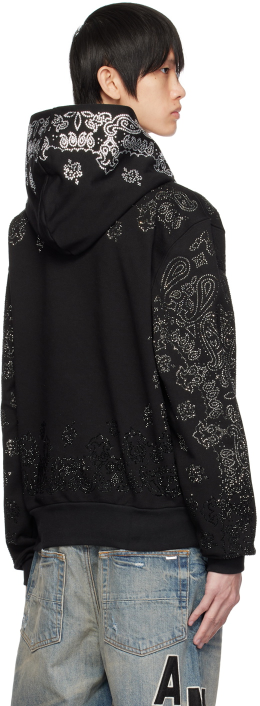 AMIRI Black Bandana Hoodie