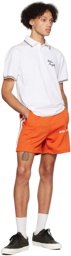 Palm Angels Orange Classic Track Shorts
