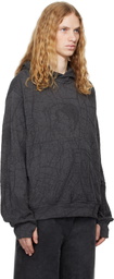 Serapis Gray Knit Hoodie