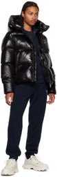 Emporio Armani Navy Embroidered Sweatpants