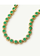 Missoma Tennis Round Bracelet Green