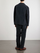 Barena - Stretch-Cotton Moleskin Overshirt - Blue
