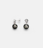 Suzanne Kalan 18kt white gold earrings with diamonds and pearls