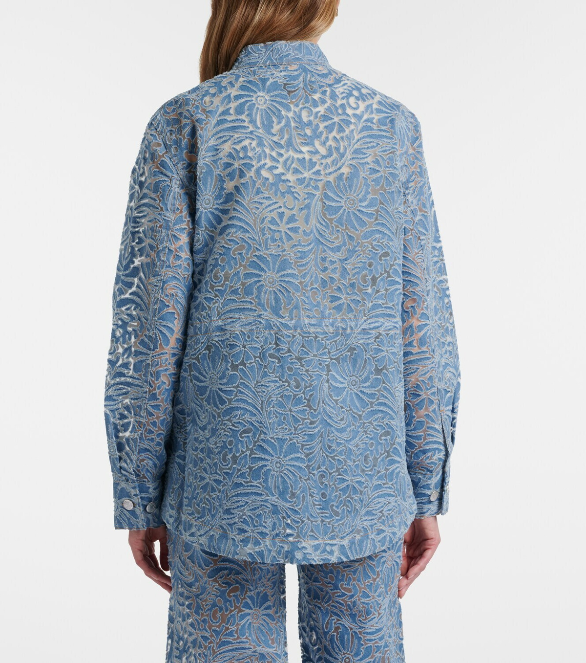 Veronica Beard Lane floral denim jacket