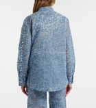 Veronica Beard Lane floral denim jacket