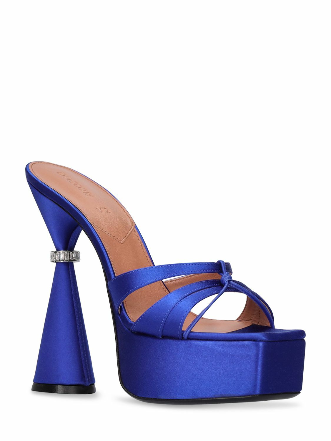 D'ACCORI - 130mm Sienna Satin Mules