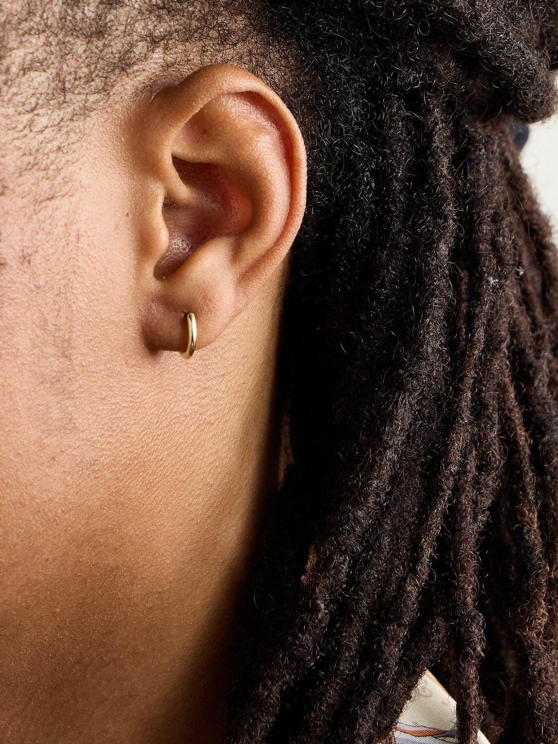 アクセサリー hatton labs EDGE HOOP EARRINGS / GOLD Hatton Labs Gold Small Edge Hoop Earrings Hatton Labs