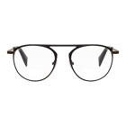 Yohji Yamamoto Black Thick Wire Glasses