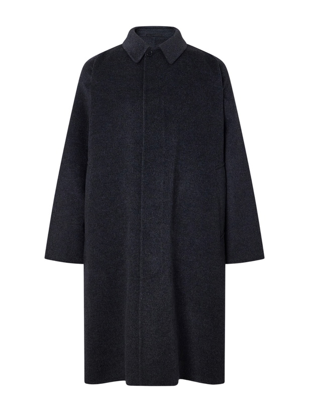 Photo: Kaptain Sunshine - Walker Brushed Cashmere Melton-Felt Coat - Gray