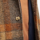 Kestin Men's Edinburgh Overcoat in Rust Check