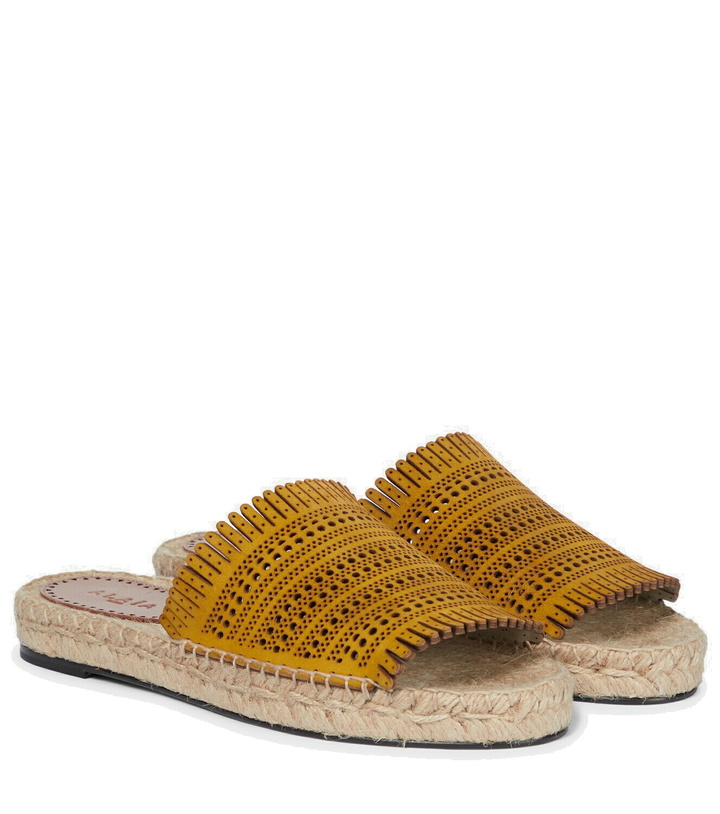 Photo: Alaïa Suede espadrilles