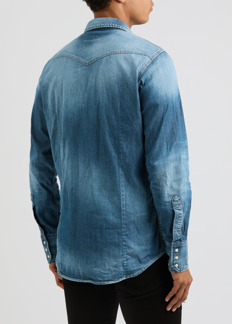 DSQUARED2 Western Distressed Denim Shirt